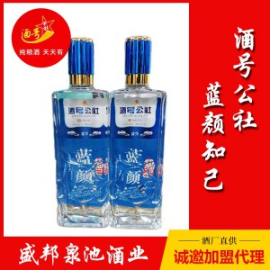 酒號(hào)公社藍(lán)顏知己 白酒代理招商 盛邦泉池酒業(yè) 代理價(jià)格面議