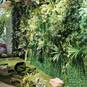 蕨類(lèi)苔蘚仿真植物墻 立體綠化墻體 仿真植物造景 仿真植物布置